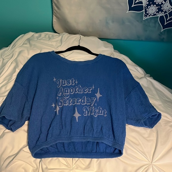 Offline Aerie Blue Baggy T-Shirt - Picture 3 of 6